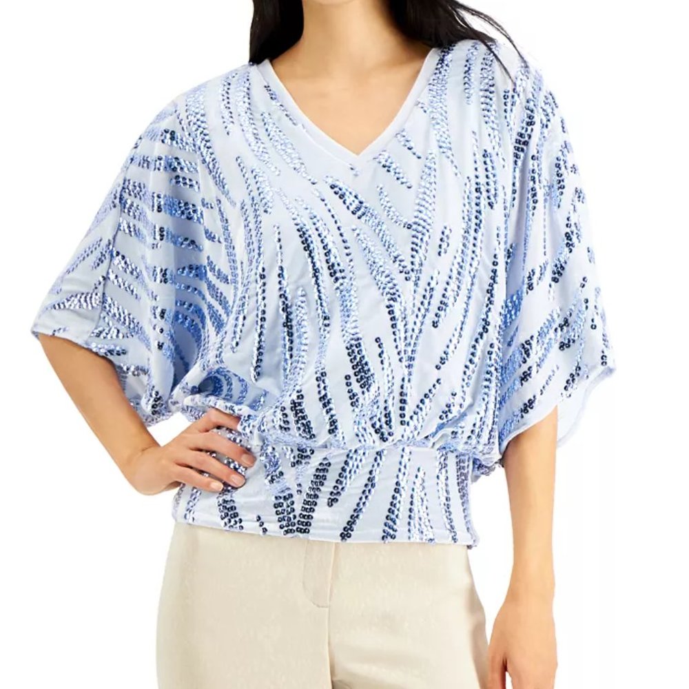 Alfani Elements velvet kimono sz M